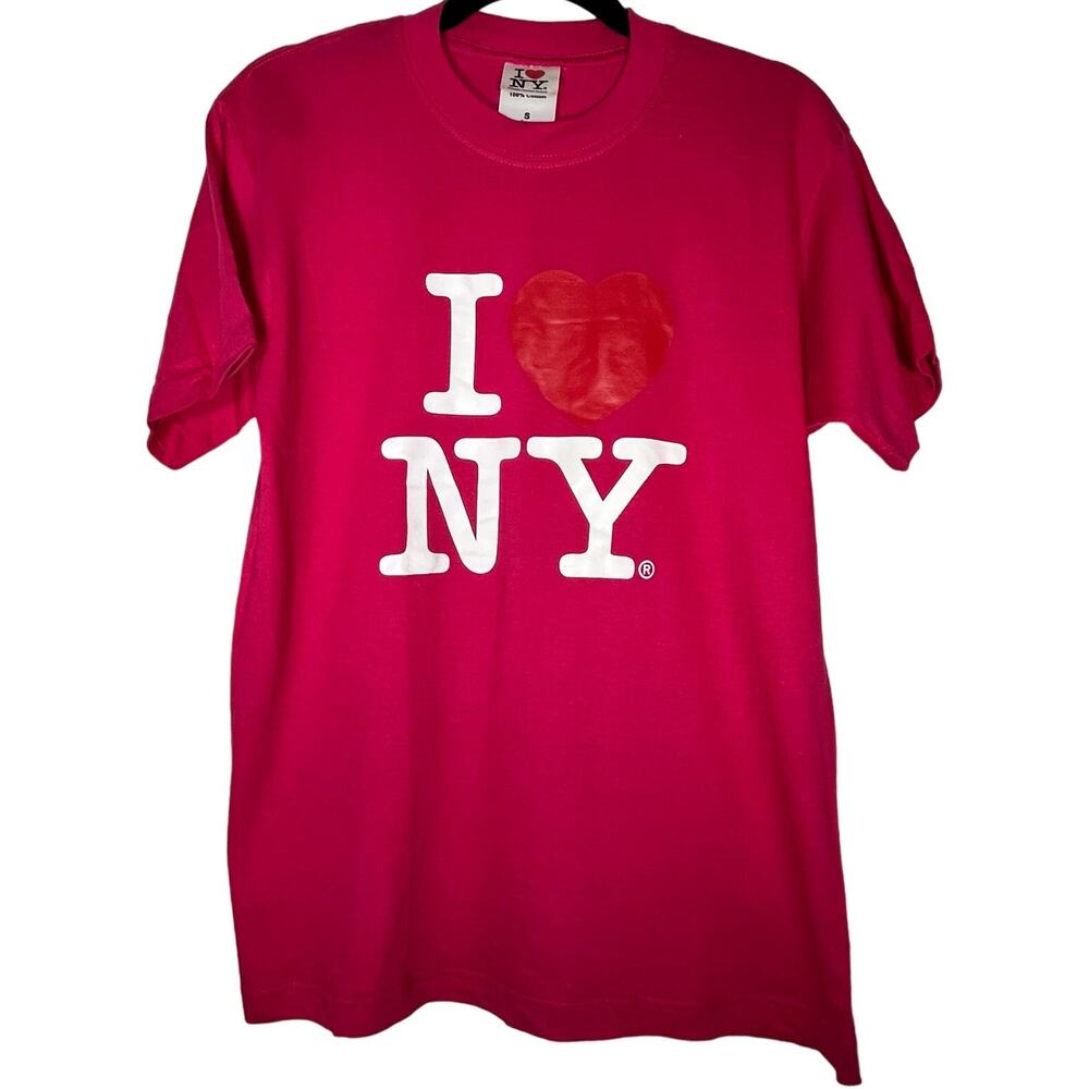 Rafia Tees USA I Love NY Graphic T-Shirt Women Size S NWOT